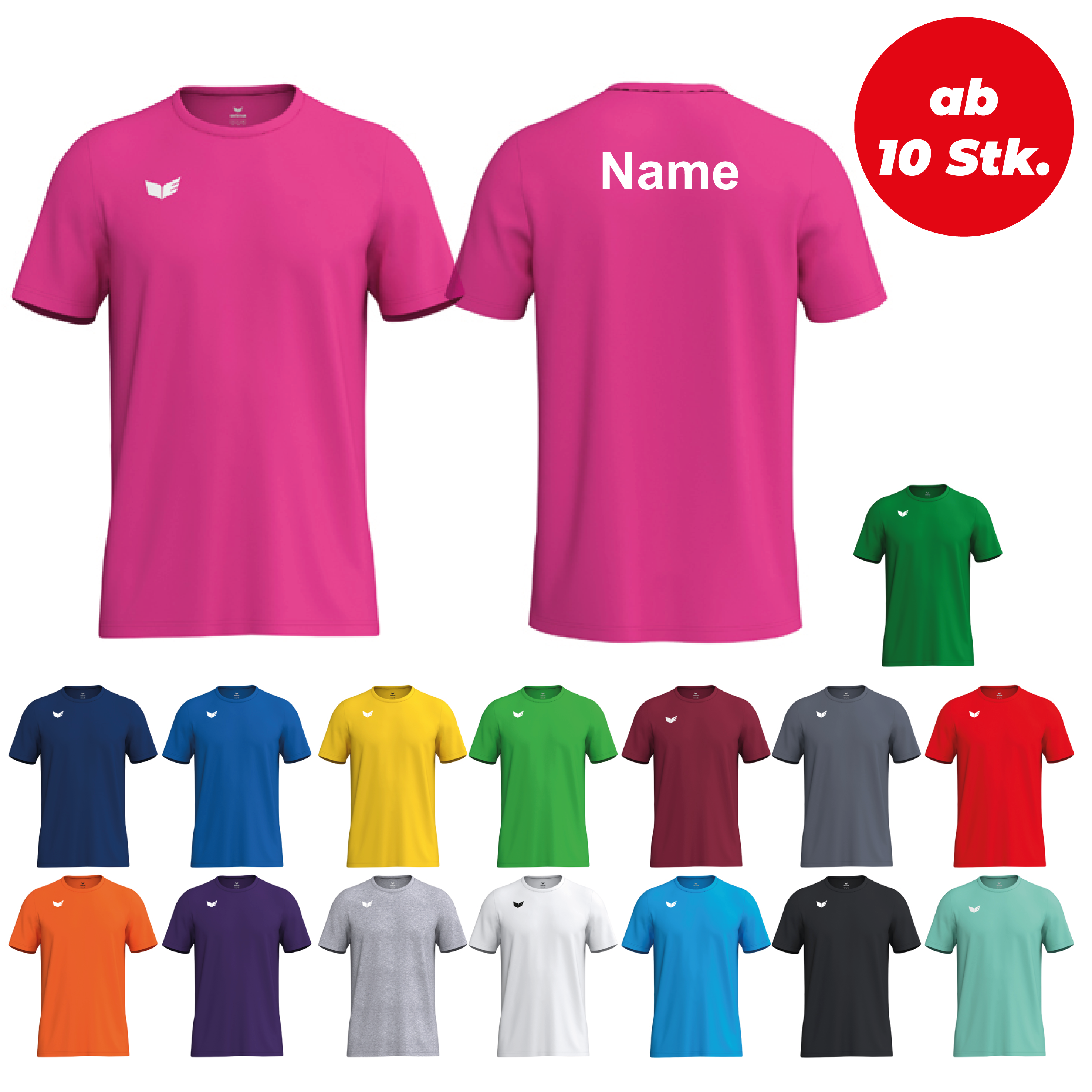 Erima Funktionsshirt Intro ab 10 Stk. inkl. Druck