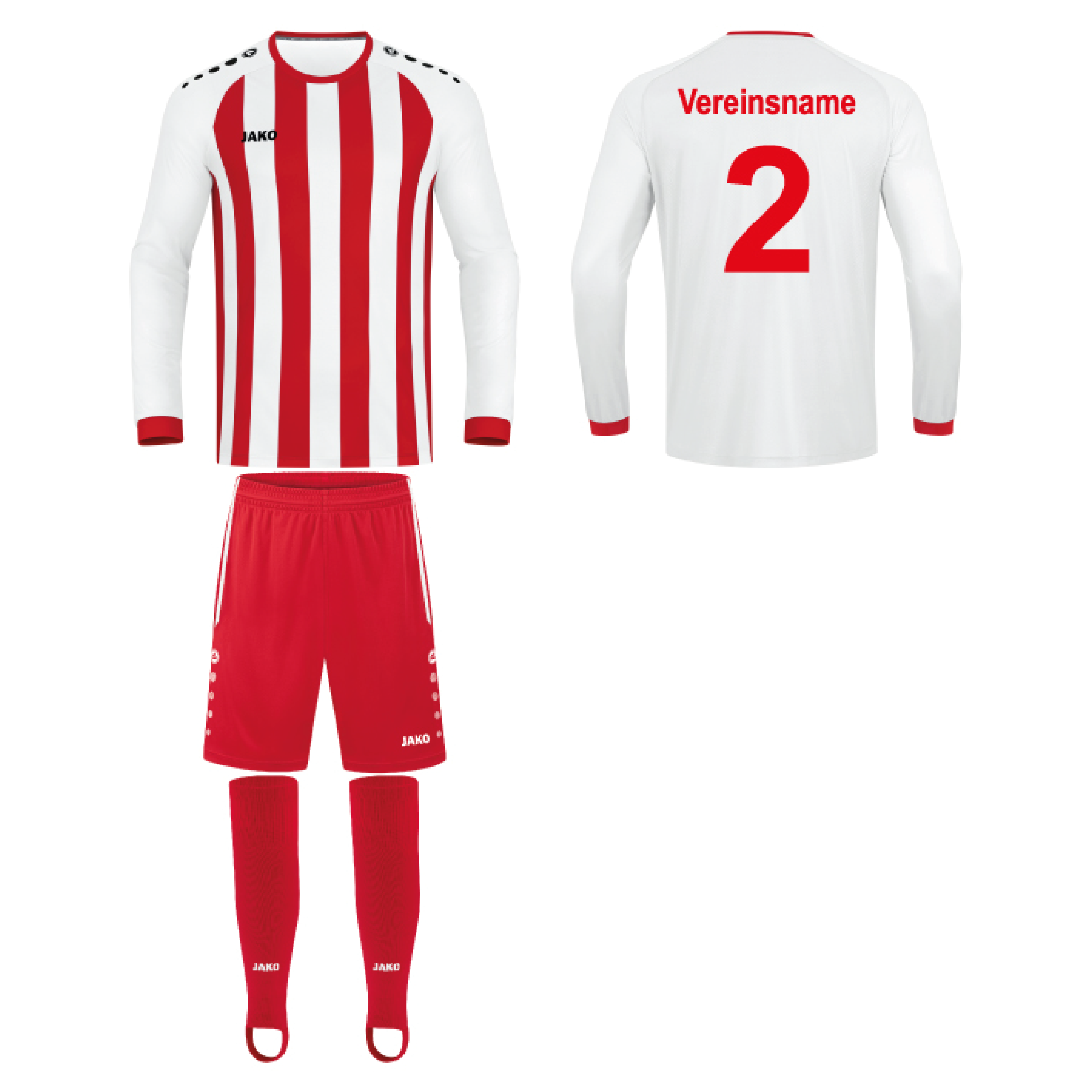 Trikotsatz Fußball Jako INTER LANGARM ab 10 Stk. inkl. Druck