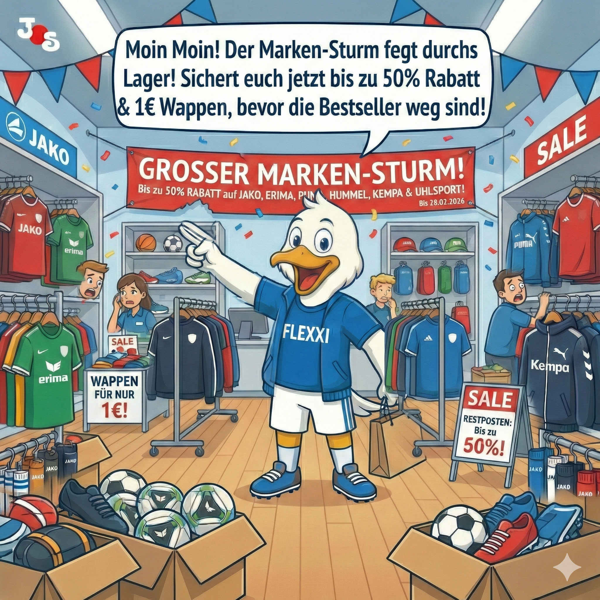 UPDATE: Der Marken-Sturm tobt weiter! 🌪️ (-50% & 1€-Wappen)