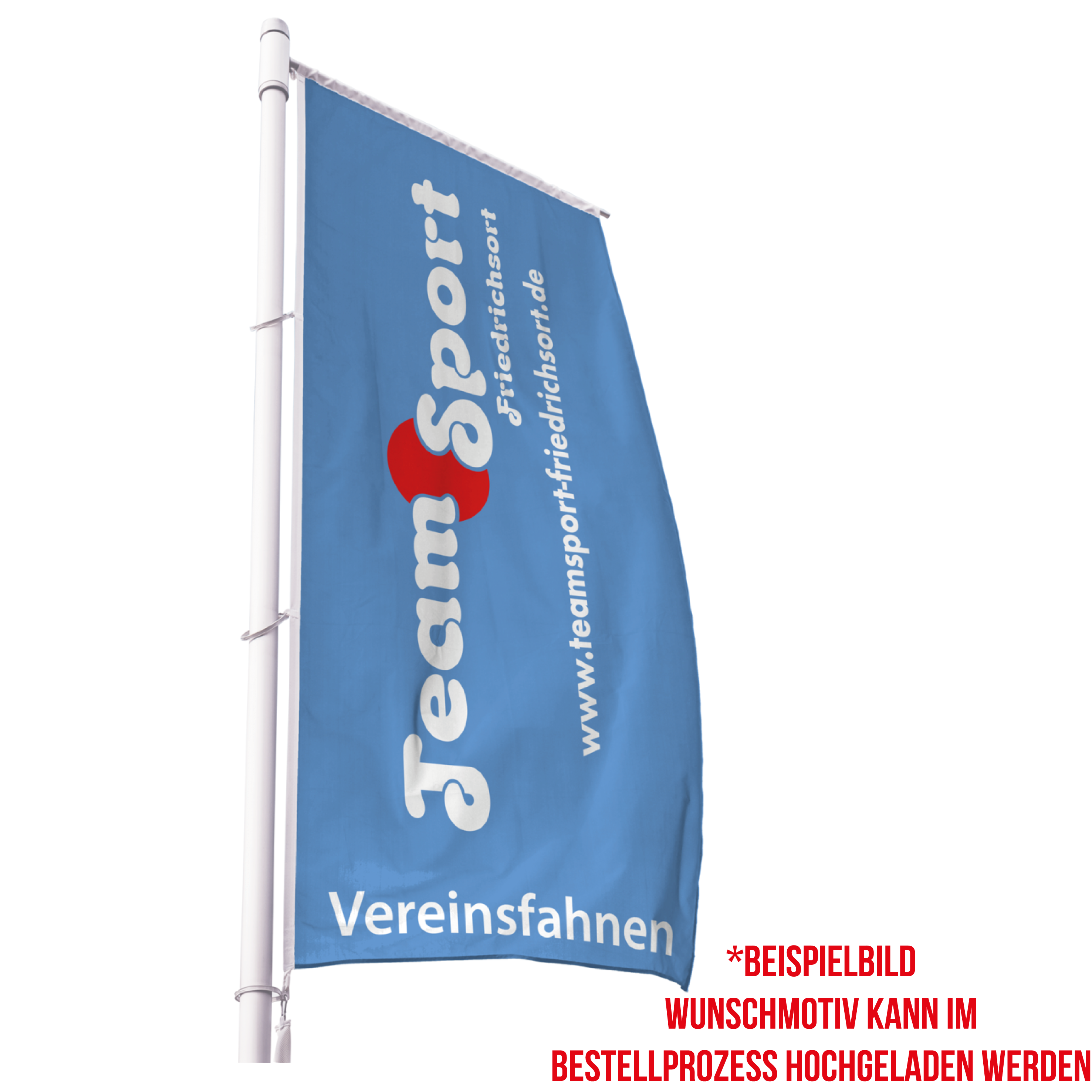 Flagge im Hochformat