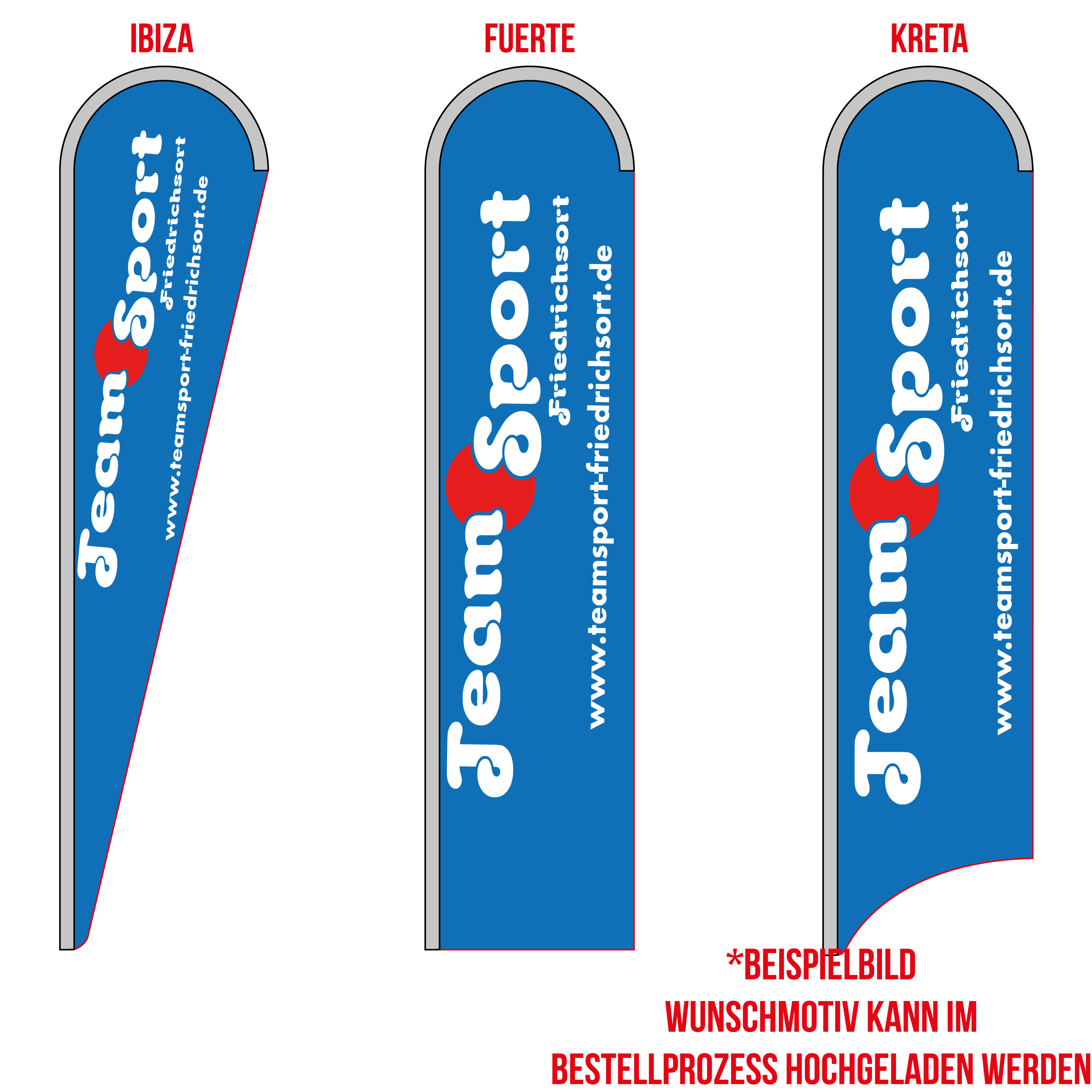 Beachflag Ibiza - Fuerte - Kreta