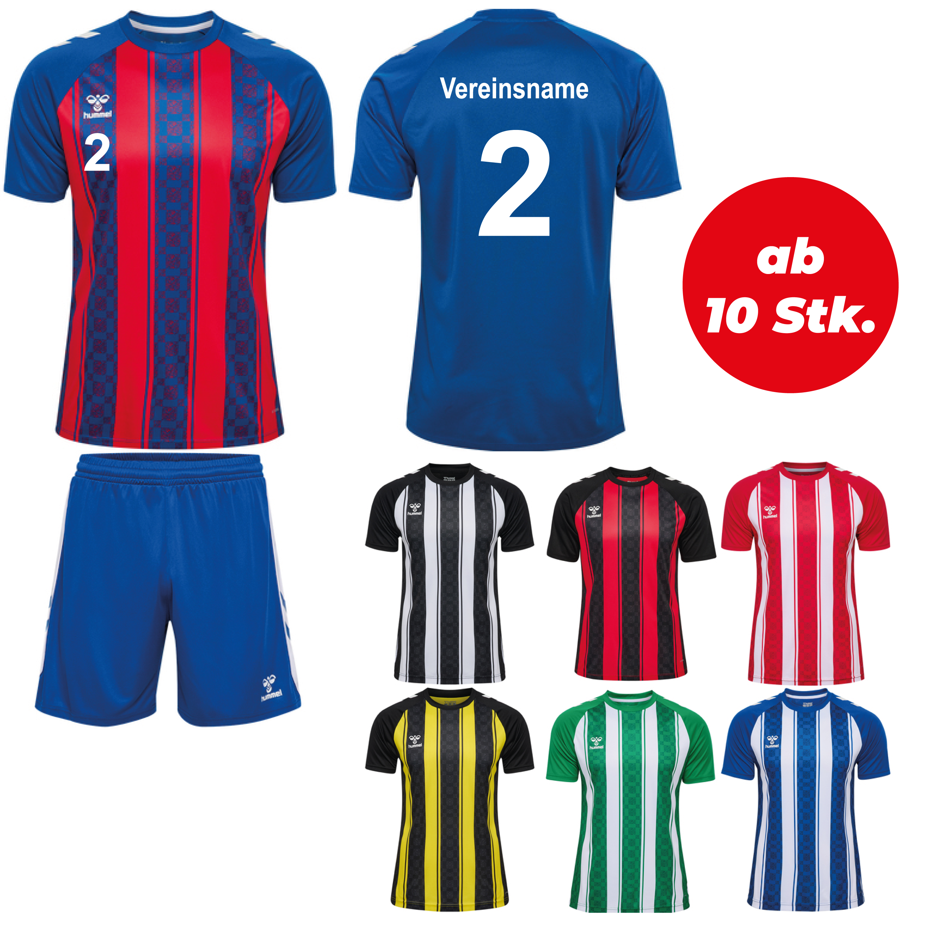Trikotsatz Handball MATCH STRIPED ab 10 Stk. inkl. Druck