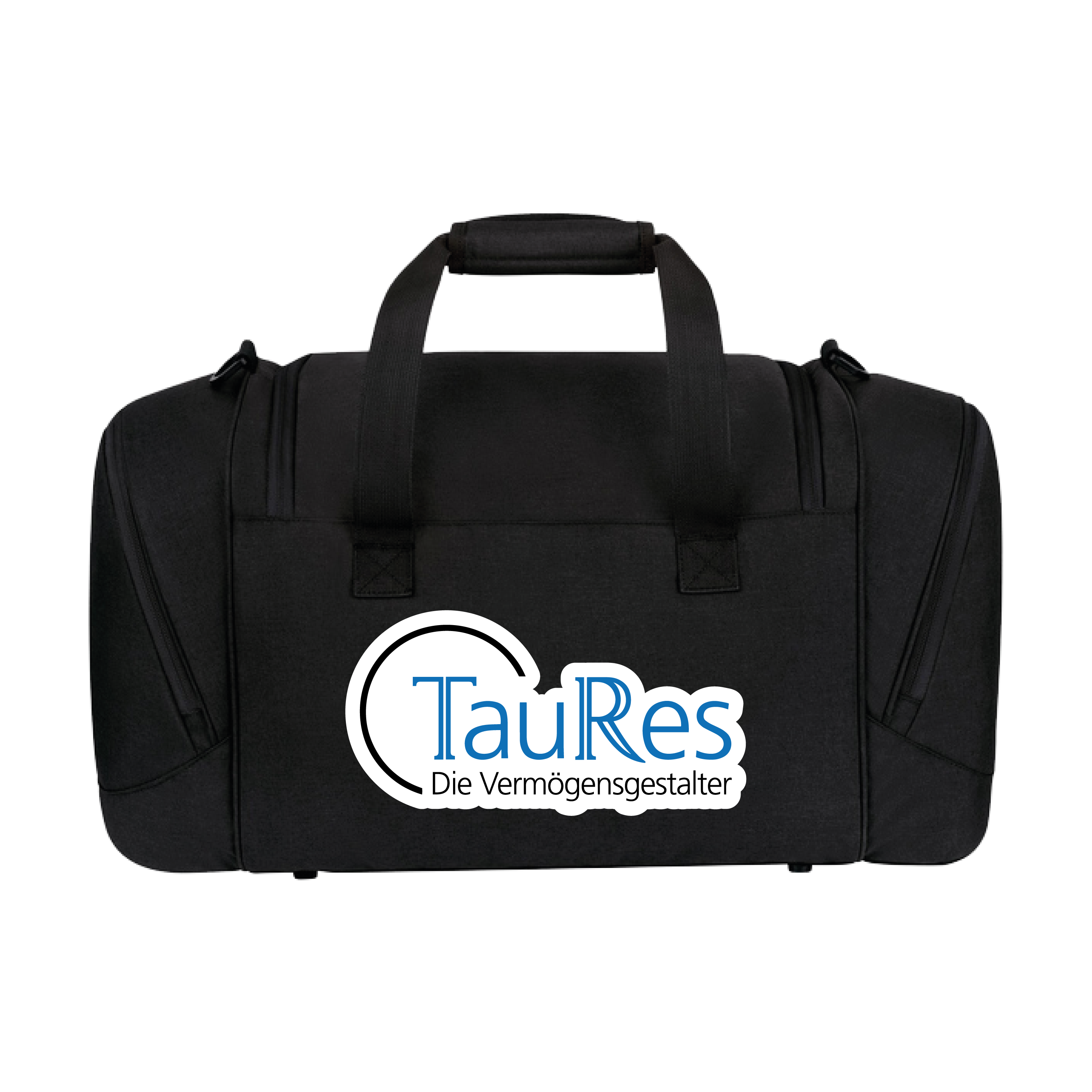 Sponsorenlogo auf Tasche