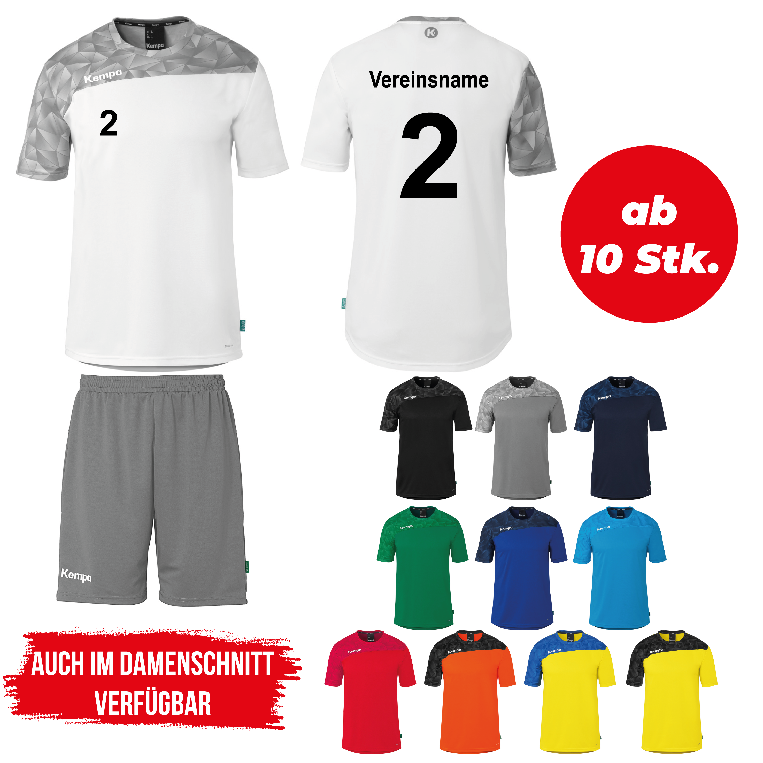 Trikotsatz Handball Kempa ATHLETICS 29 ab 10 Stk. inkl. Druck