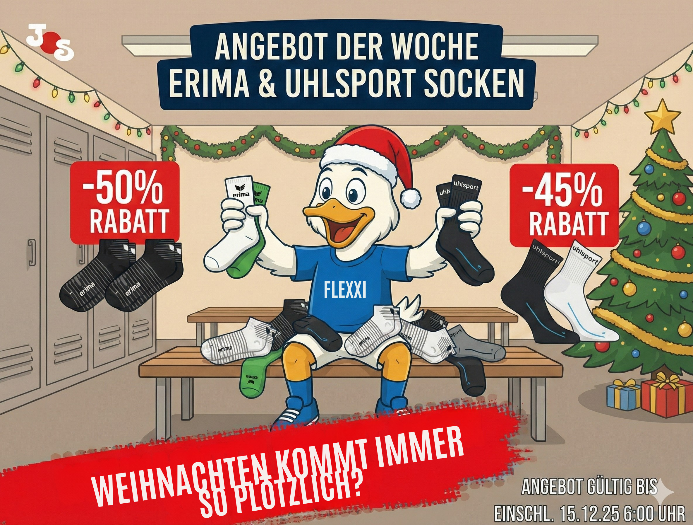 Flexxi warnt: Weihnachten kommt plötzlich! 🎄 Warum diese Socken das Match retten