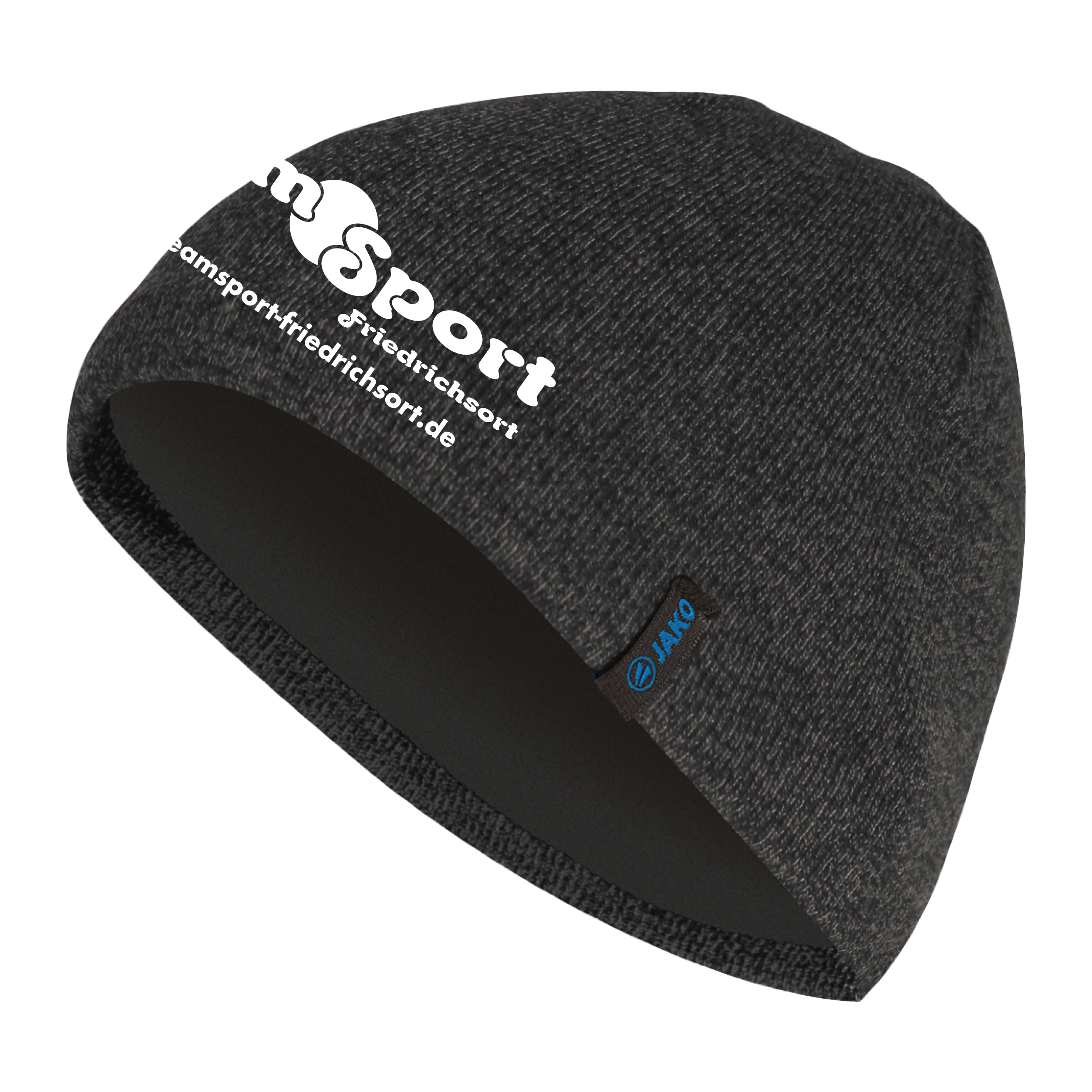 Sponsorenlogo auf Mütze