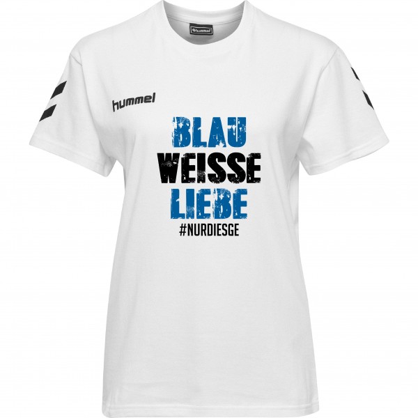 T-Shirt Damen #blauweiss