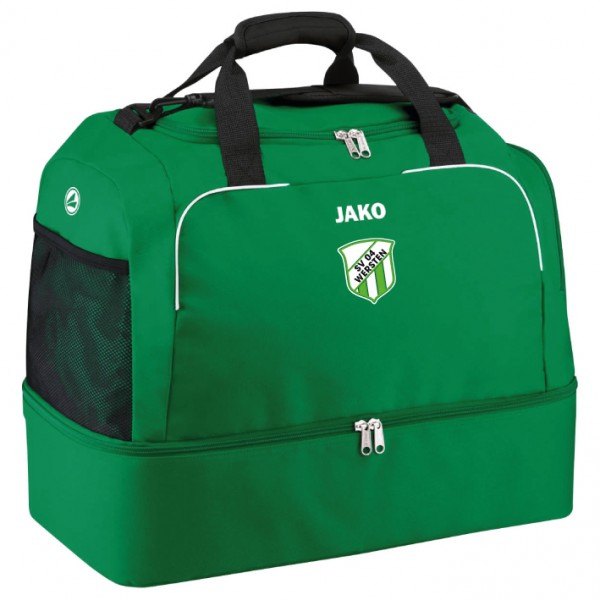 Sporttasche mit Bodenfach - grün